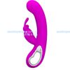 Vibrador 12 funciones con estimulador de clitoris y recarga USB